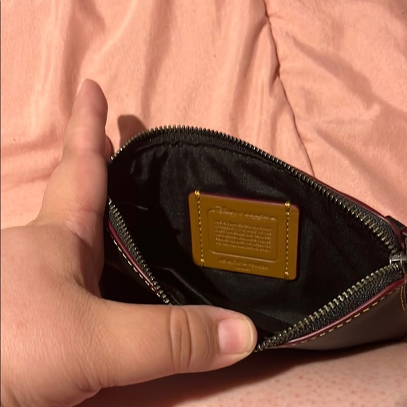 Coach Black Clutch Wristlet with Mickey Mouse Embroidery - Picture 3 of 3